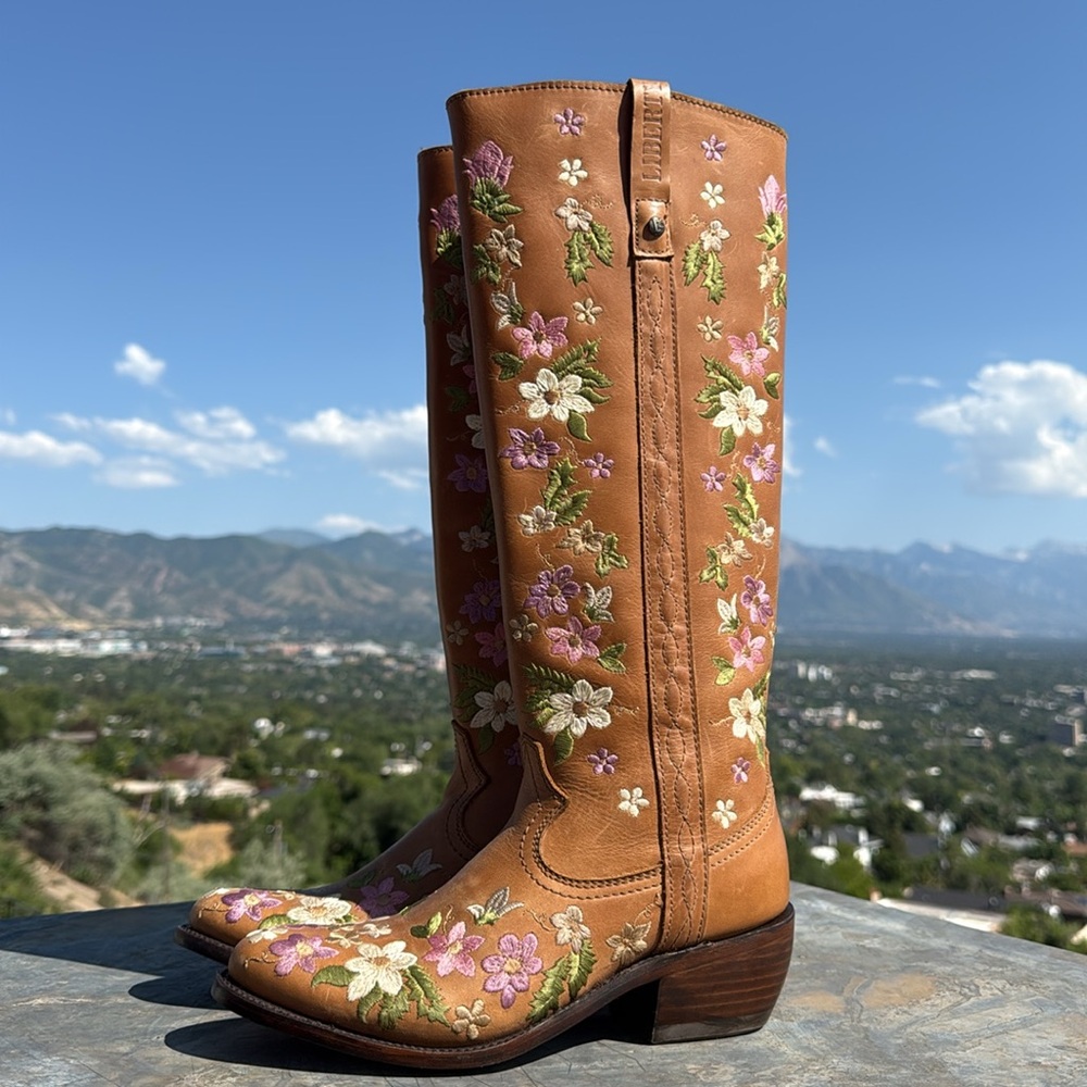 “Lena Embroidered Boots” by Liberty Black. New with tags.